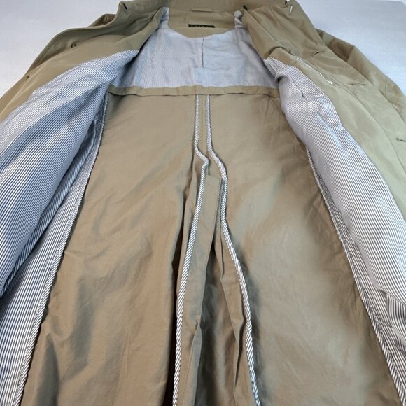 Lauren Ralph Lauren Trench Coat Jacket Men's Tan Rain Jacket 42L - Picture 7 of 13